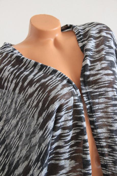 Čierno biely kardigan, l, l