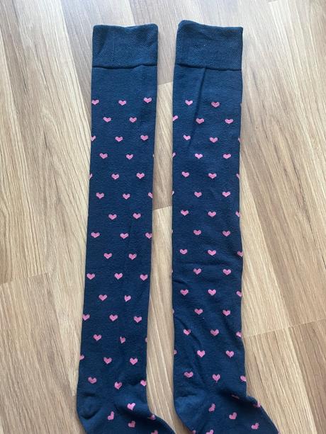 Modré nadkolienky so srdiečkami, 39