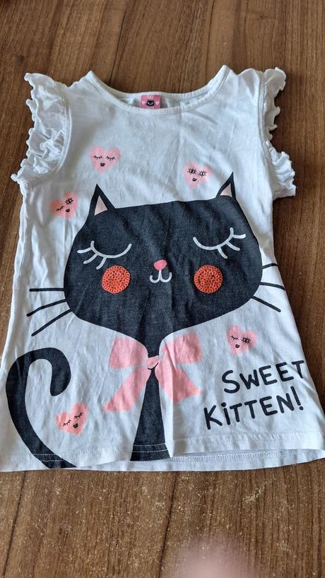 Tričko s mačičkou, kiki&koko,122