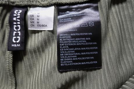 Vrúbkované nohavice h&m divided, h&m,m