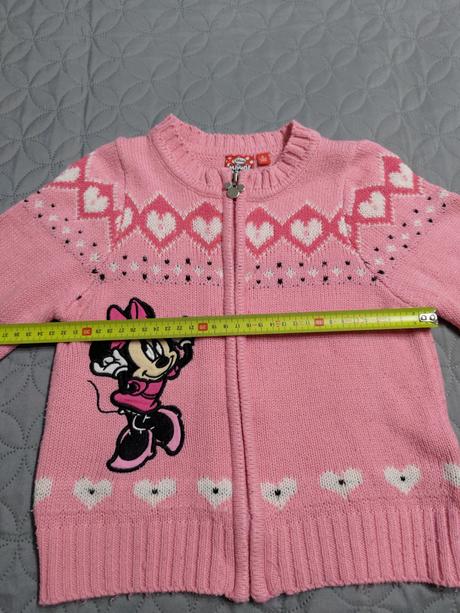 Svetrik minnie na zips 110-116, disney,110