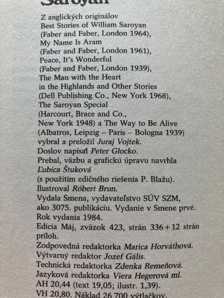 Srdce na vysočine- w.saroyan-prvé vyd.1984,