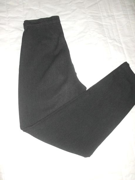 Čierne dámske elastické nohavice, veľkosť l, l