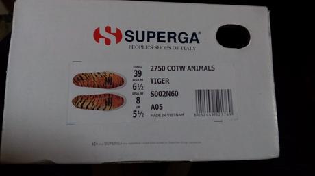 Tenisky superga, vzor tiger, 39