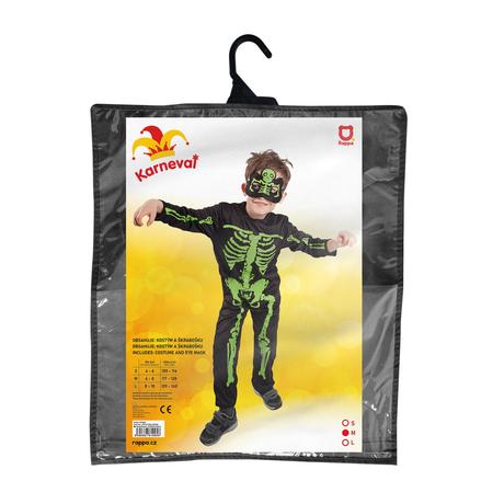 Rappa kostým kostlivec neon, 