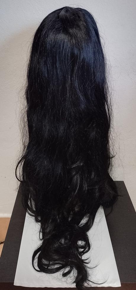 Čierna dlhá parochňa, cca 100 cm, č. 7,