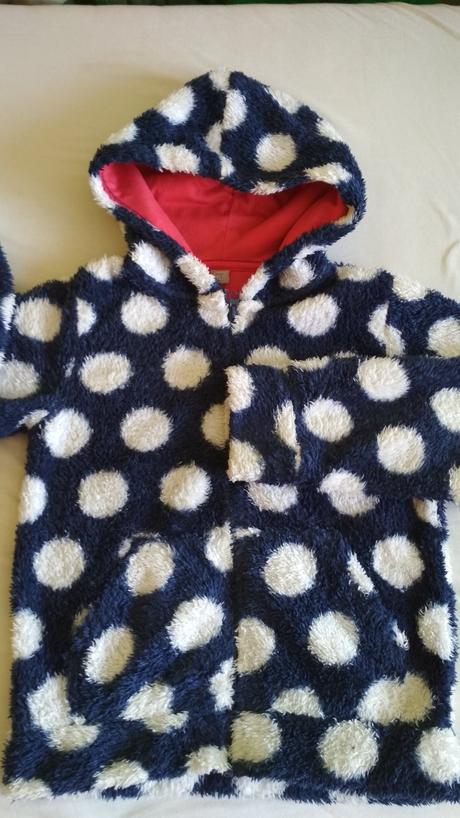 Bodkovaná chlpatá mikina, tu,140