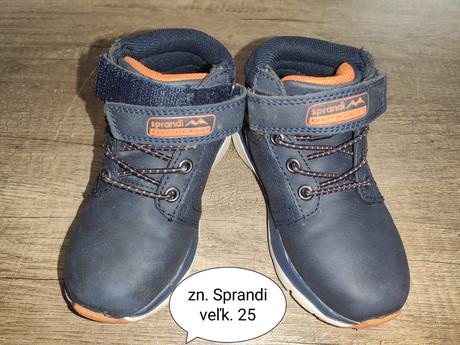 Prechodné kotníkové topánky, sprandi,25