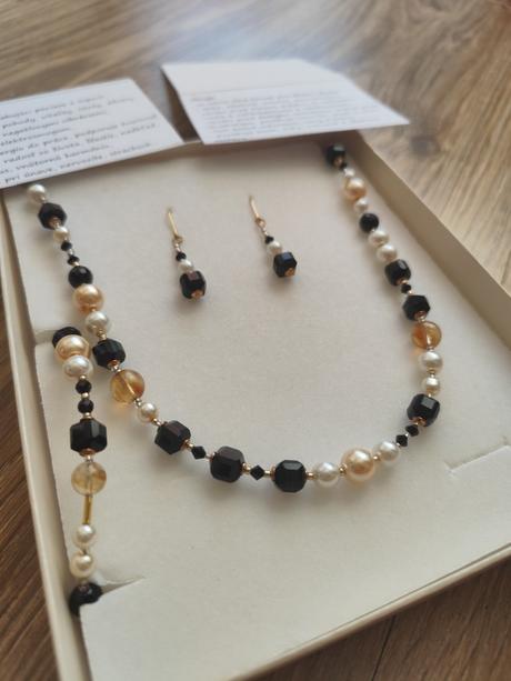 Set achát citrín ónyx,