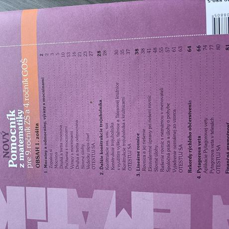 Pomocník z matematiky pre 9.roč. zš, 