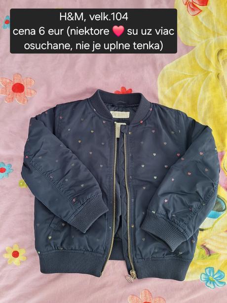 Bunda prechodná, h&m,104
