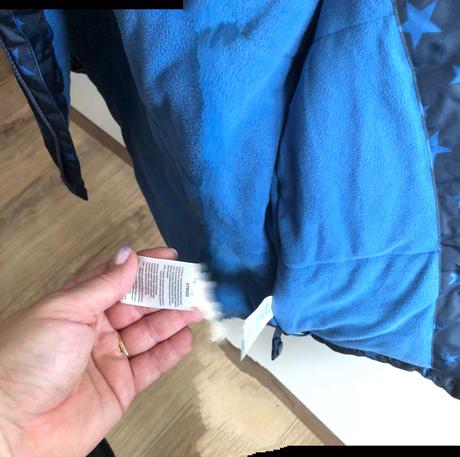 Zimná bunda modrá, tchibo,110