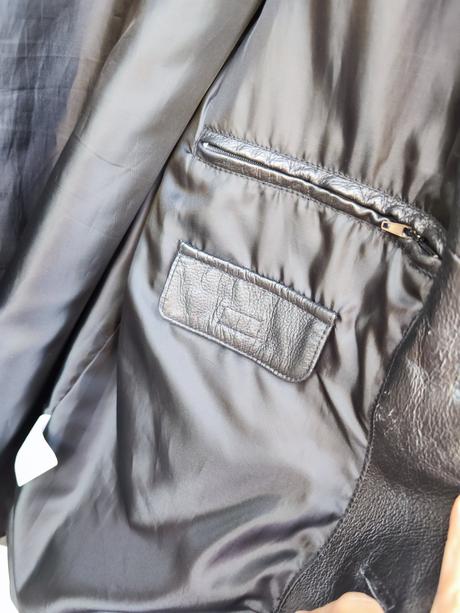 Malo nosena pravá koža panska bunda different, 46