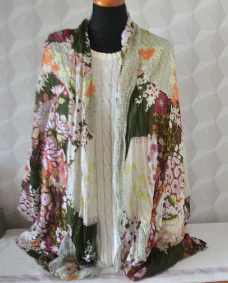 Veľký krčený šál, xxl