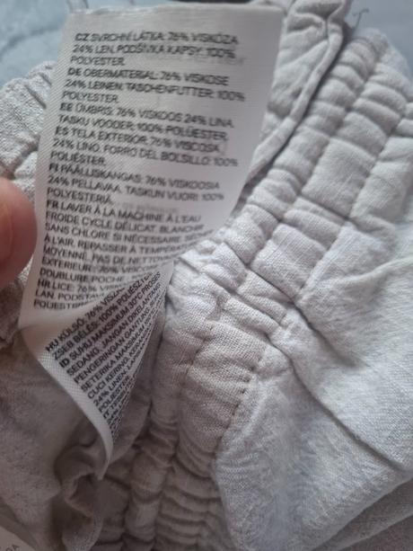 Dámske šortky s prímesou ľan, h&m,m
