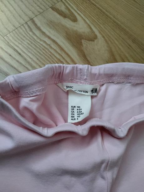 3/4 legíny + top zdarma, h&m,110