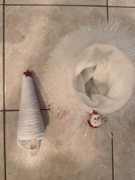 Domček mikulášsky na sladkosti, nádoba, stromček,