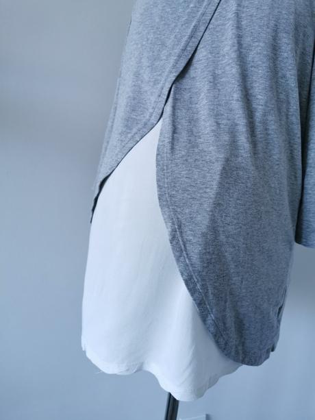 Sivé, biele tehotenské tričko esmara, esmara,m