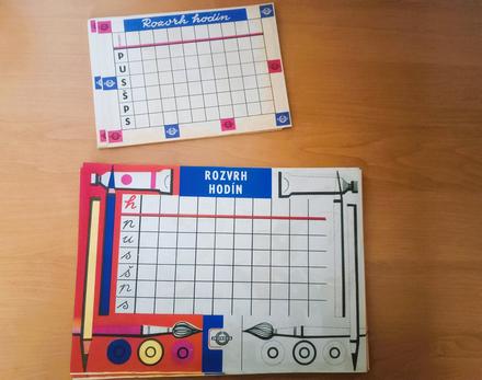 Retro rozvrh hodín jednota, 