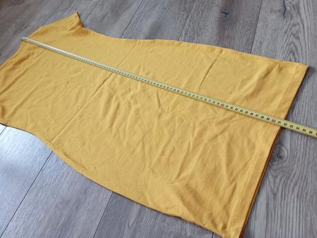 Sýtožlté tričkové šaty 34/36, xs