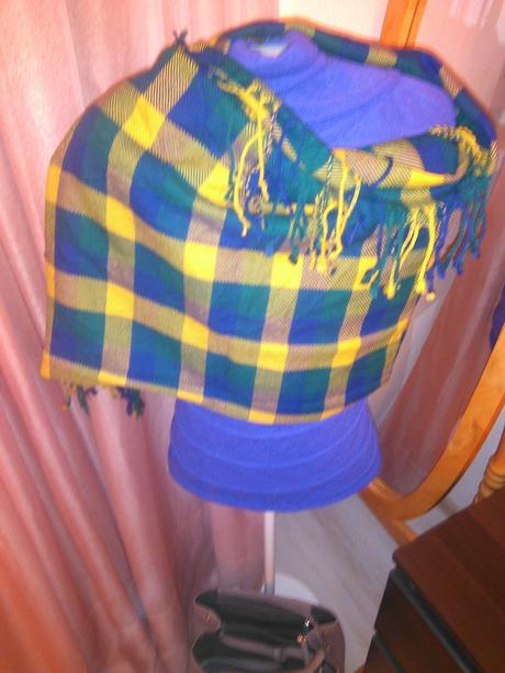 Káro maxi šál-šatka acessories mohito, 