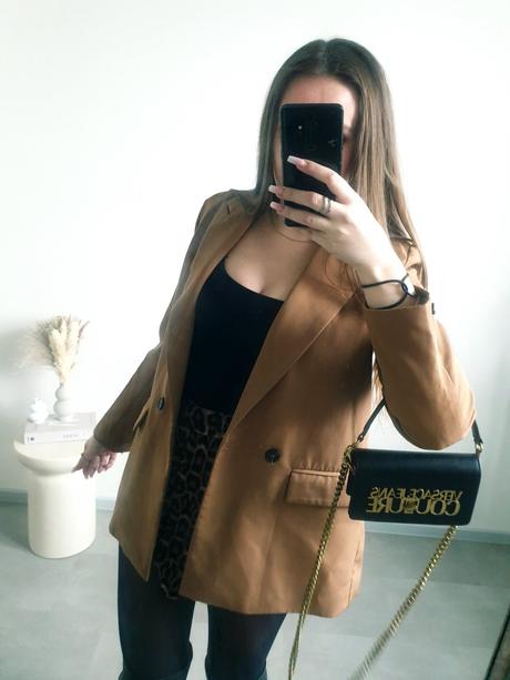 Hnedé oversize sako s, s