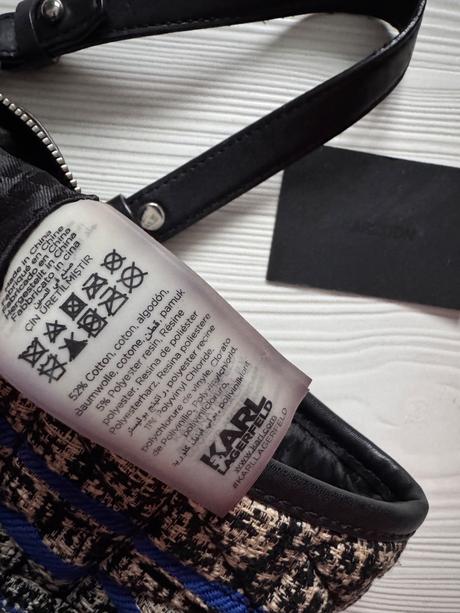 Karl lagerfeld - tvídová kabelka, karl lagerfeld