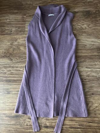 Predám pletenú vestu s opaskom, s/m, gate, gate,s