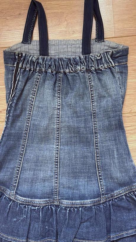 Dievčenské rifĺové šaty veĺ.146, zn.h&m, h&m,146