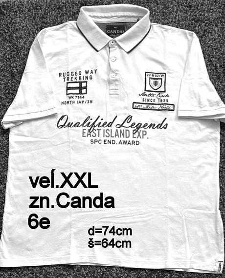 Pánska polokošeĺa veĺ.xxl, zn. canda, xxl