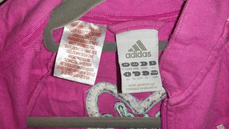 Dievčenská tepláková mikina, adidas,86
