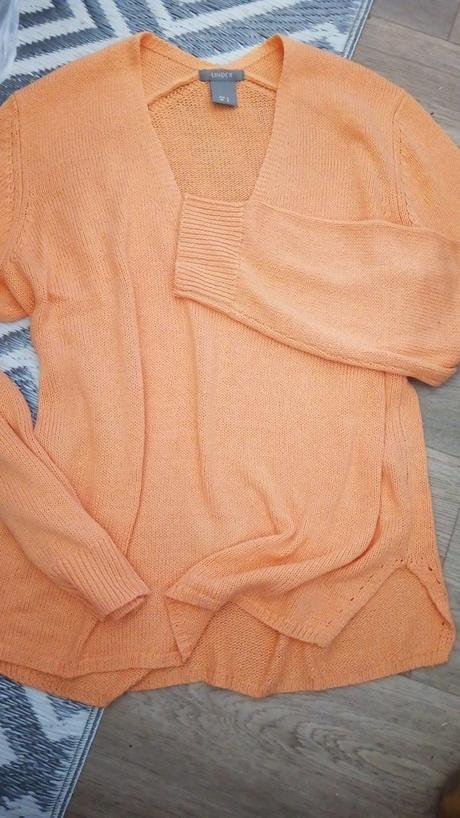 Lindex ležérny broskyňový pulóver s/m, lindex,m