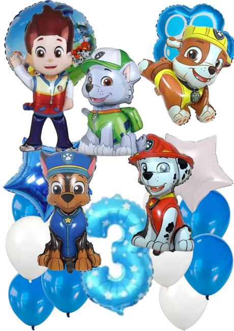 Balóny tlapky/ labková patrola- až 15/16/17/18/19/, 