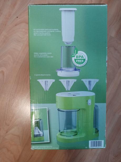 Elektrický špiralizér - 3 druhy krájania, silver crest