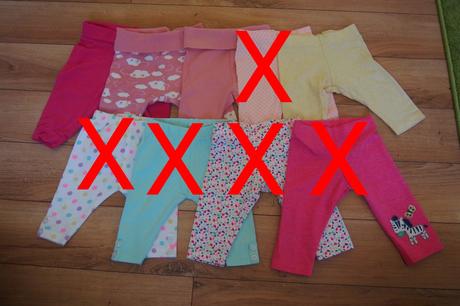 Balík legínok a poldupačiek 56 - 4ks, 50–62