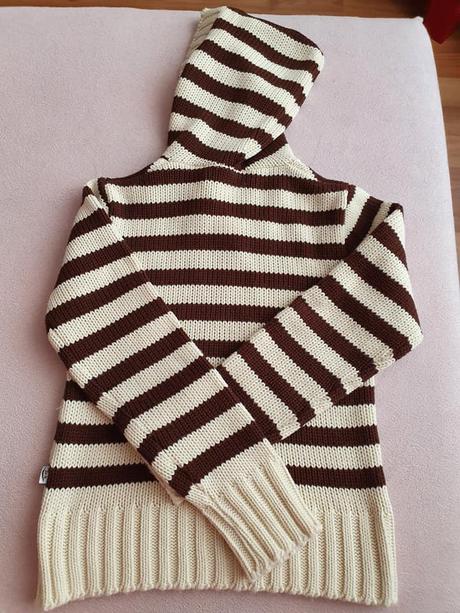 Pásikavá pletená mikina č.38, 38