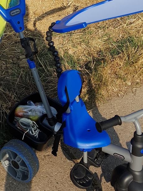 Trojkolka little tikes basic šedo-modrá 4 v 1, little tikes