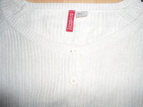 Kremovy svetrik divided, h&m,xs