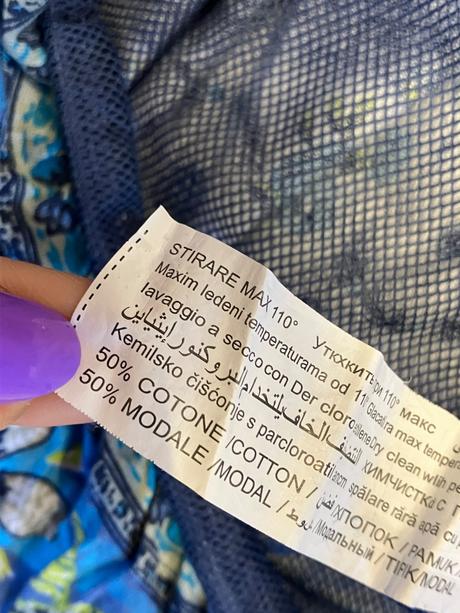 Dámske modré vzorované letné tričko (m), piazza italia,m