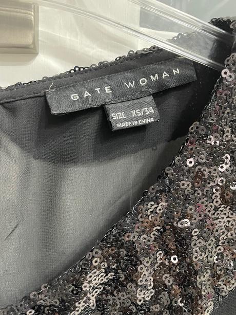 Blúzka xs s ozdobným golierom, gate,xs