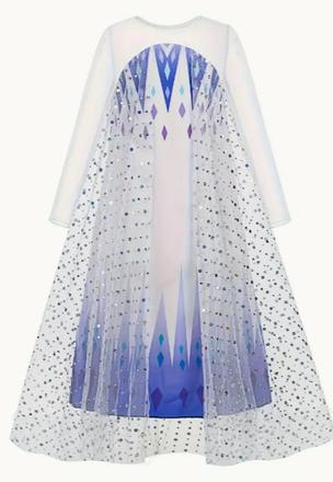 Kostým šaty elza frozen so závojom vlečkou nové, 