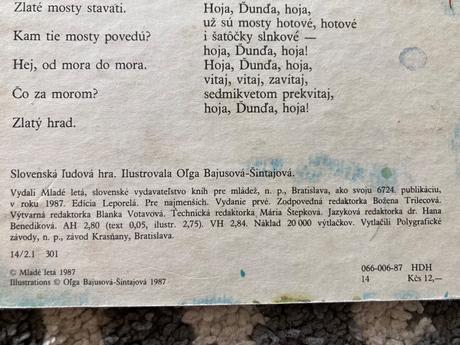 Hoja, ďunďa, hoja-prvé vyd.1987,