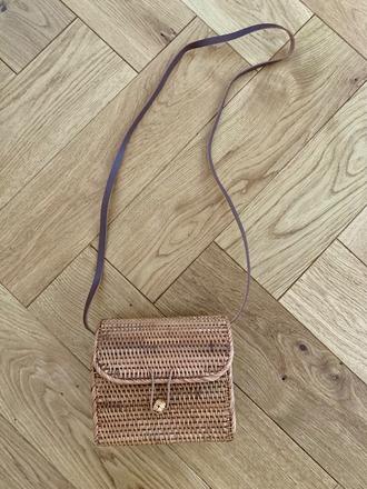 Zara ratanova pletena kabelka, zara