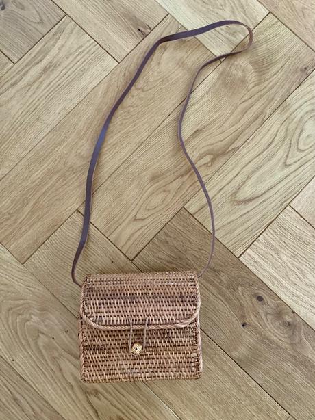 Zara ratanova pletena kabelka, zara