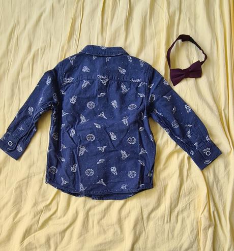 Košeľa s motylikom 12-18 mes, f&f,86