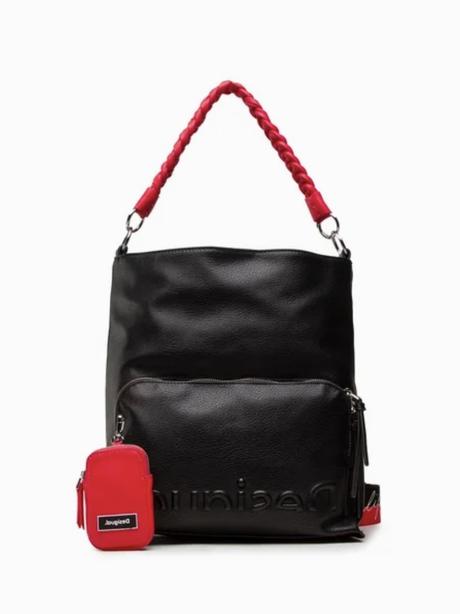 Kabelka desigual bols half logo 2v1 s visačkou, desigual