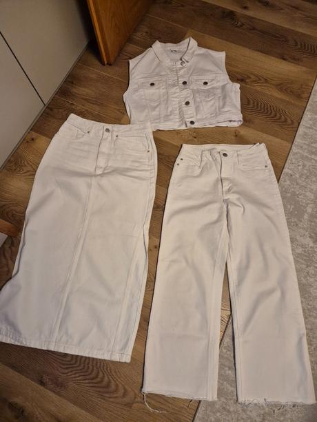 Denim riflová súprava, 36