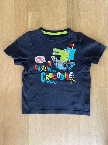 Detské bavlnené tričko s krokodílom, 104