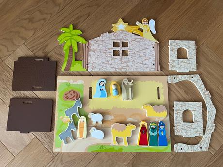 Drevený betlehem pre menšie deti, 