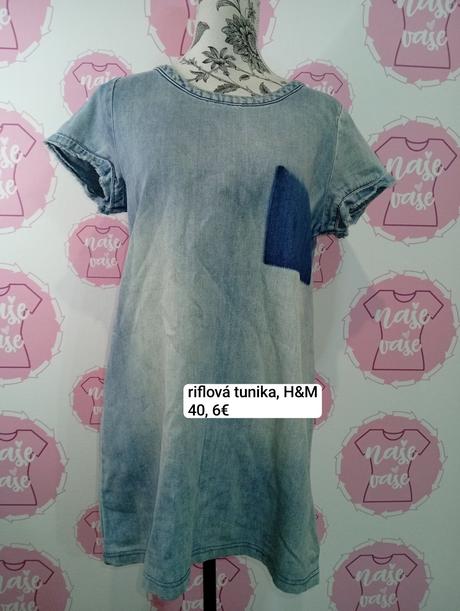 Riflová tunika, h&m,40